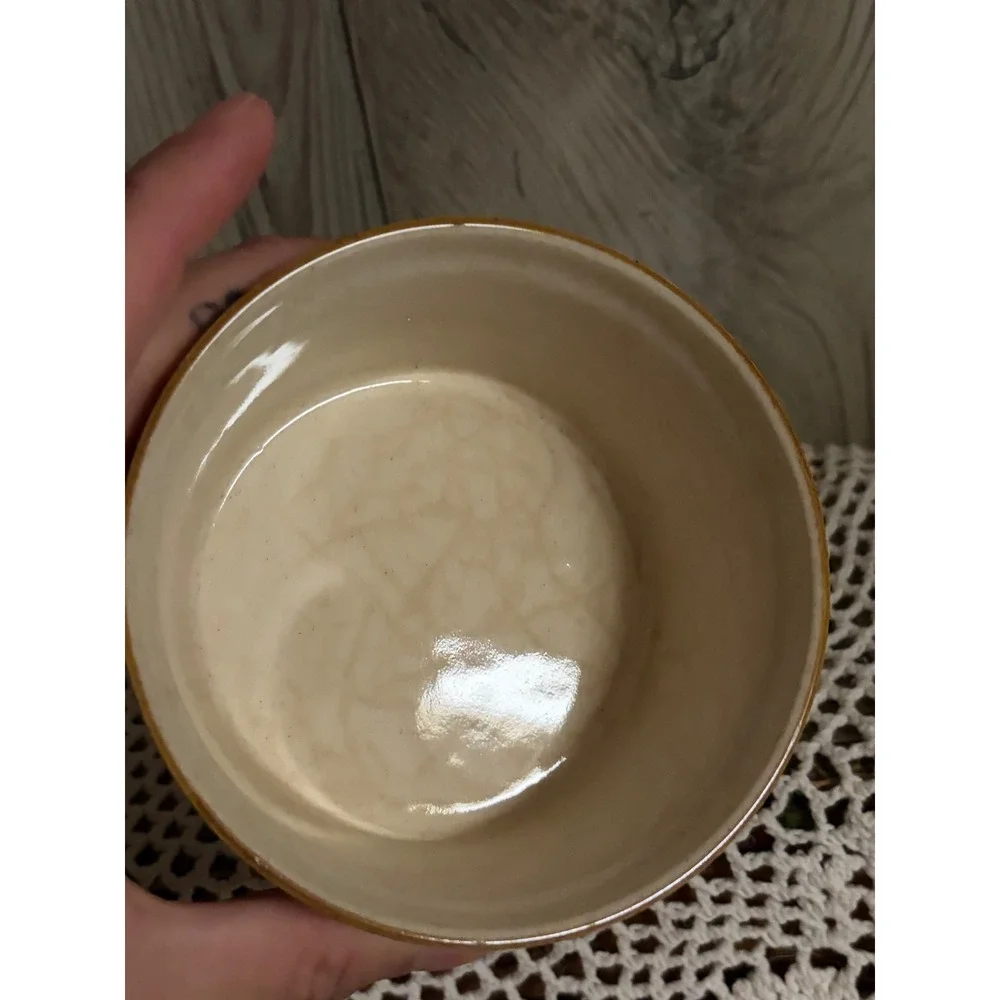 International Heartland Stoneware Ramekin Fluted Dish Japan